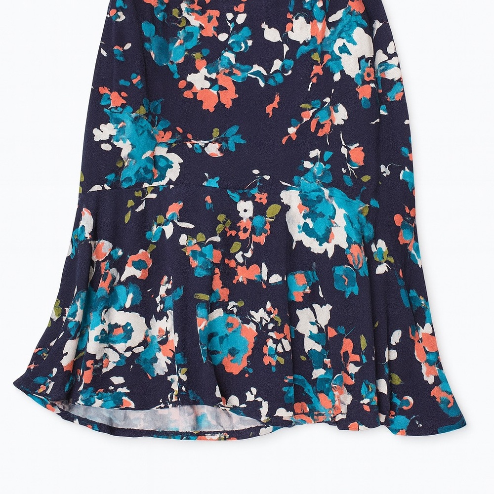 Floral Navy Skirt